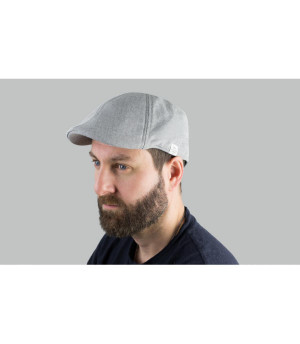 gorra duckbill algodón gris Biduri Cap heather grey